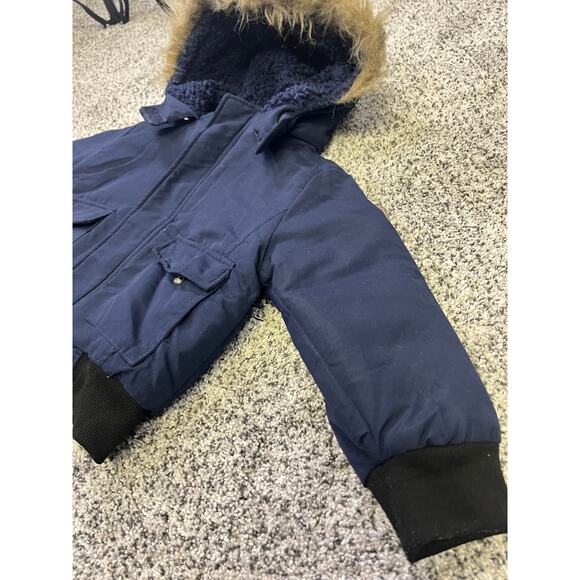 🌟3 for $35🌟 Tahari Boys Navy Parka Winter Coat, Navy Jacket Size 4T‎ Hooded - Picture 7 of 12